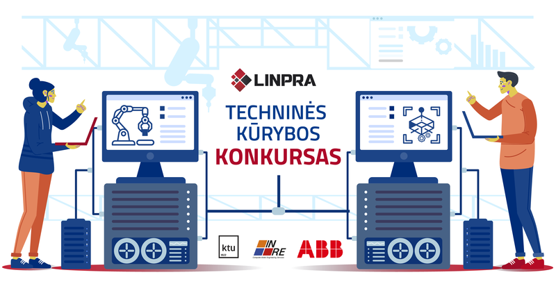 LINPRA kviečia dalyvauti roboto programavimo ir trimačio modeliavimo kūrybos konkurse